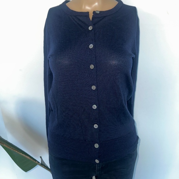 2 XS Navy Cardigans Bundle: J.Crew and Sophie Grace - Picture 1 of 6